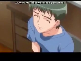 Anime teen mademoiselle produces fun fuck in bed