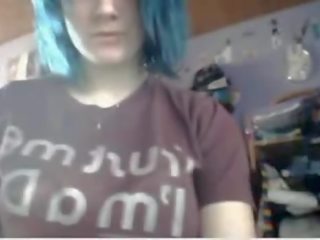 Glorious Emo Chick Does Nude Cam show