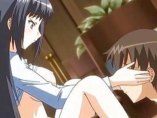 Busty anime bitch takes a fat pecker