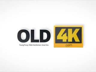 Old4k. Young Round Ass Vs Hard Old penis