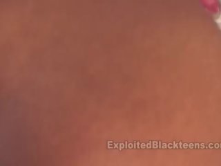 Black Teen 1st Timer Fucks White pecker in Interracial video