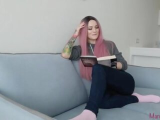 Fucked Ms in tight jeans and cumshot for pussy
