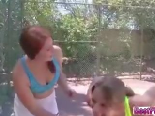 Blonde And Busty Teens Gets To Fuck Their Tennis Teacher