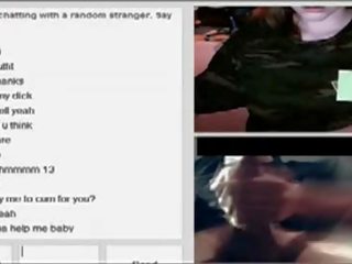 Real Army Chick films Boobs On Omegle
