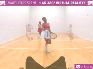 VR Bangers - DILLION and PRISTINE SCISSORING immediately after NAKED Racquetbal