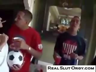 Real strumpet orgy soccer game thereafter party