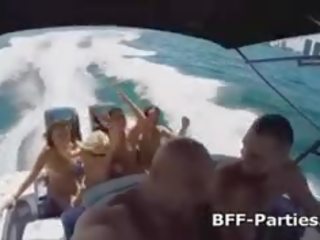 Fucking Four first-rate Teens In Bikini On A Boat