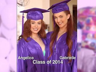 GIRLS GONE WILD - Surprise graduation party for teens ends with lesbian dirty clip