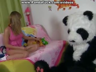 Chick plays with unusual porn toy