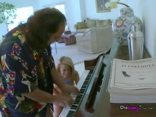 Ron Jeremy Playing Piano For tempting Young Big Tit stunner