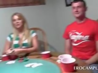 College Poker X rated movie Game With Boob Flashing
