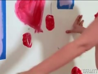 Tiffany Tyler Gets Messy With The Paint