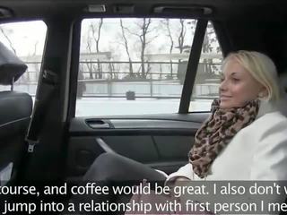 Grand ass blonde fucked on backseat in fake taxi