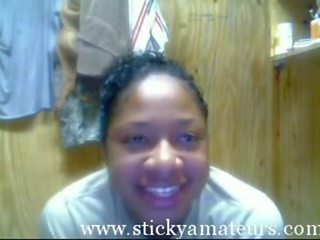 Ebony Ghetto strumpet On Webcam