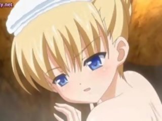 Blonde honey Anime Gets Pounded