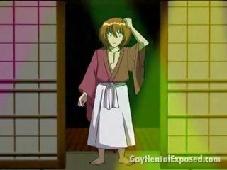 Attractive Anime Gay Exposing His provocative Body